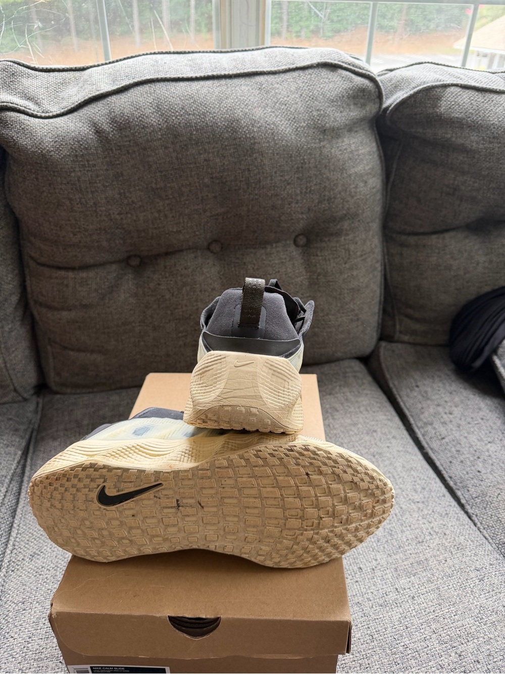 Nike Kids Black and Tan Trail Sneakers